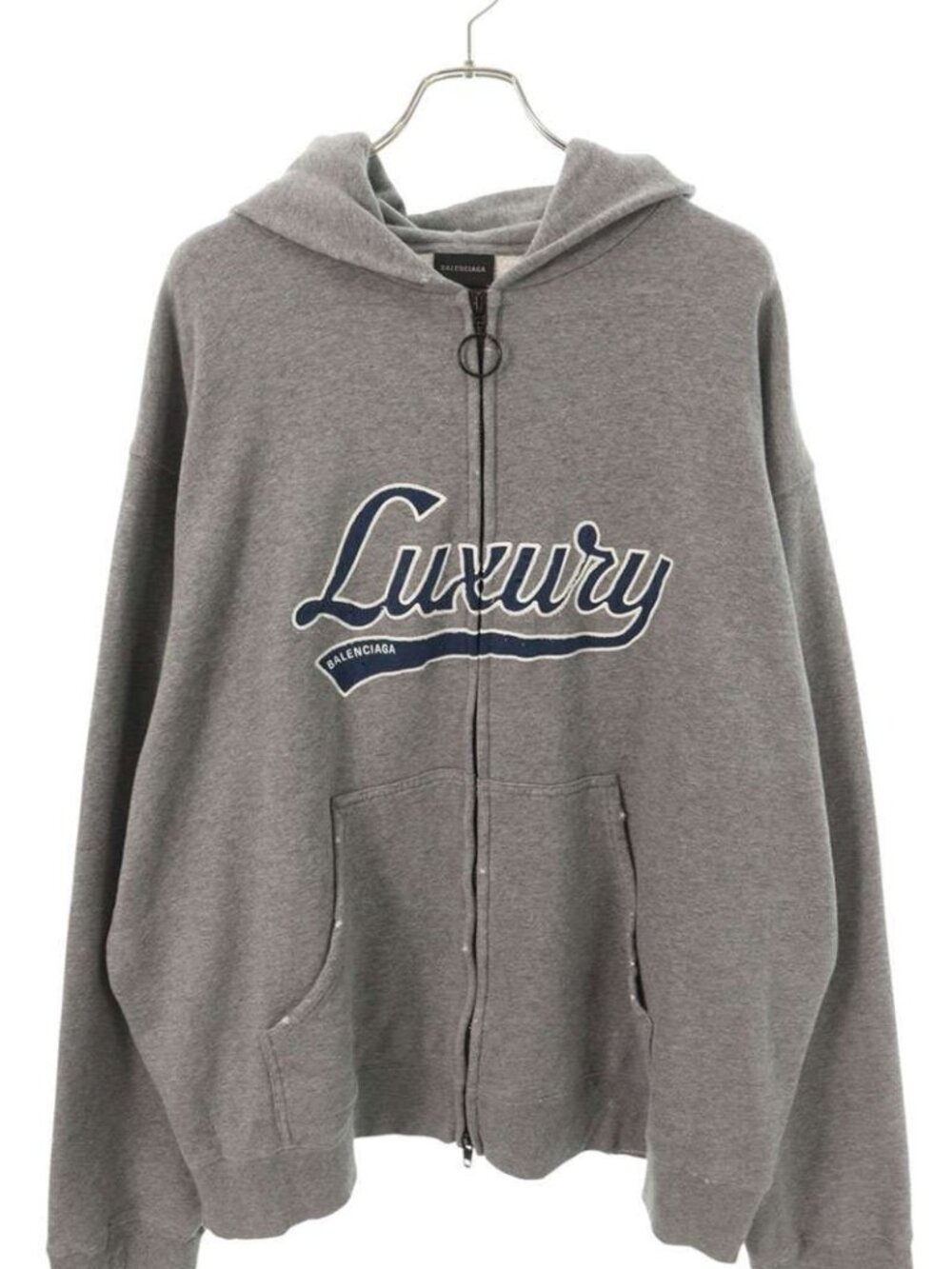 Balenciaga Ttvb 5 Vintage Wash Double Zip Up Hoodie